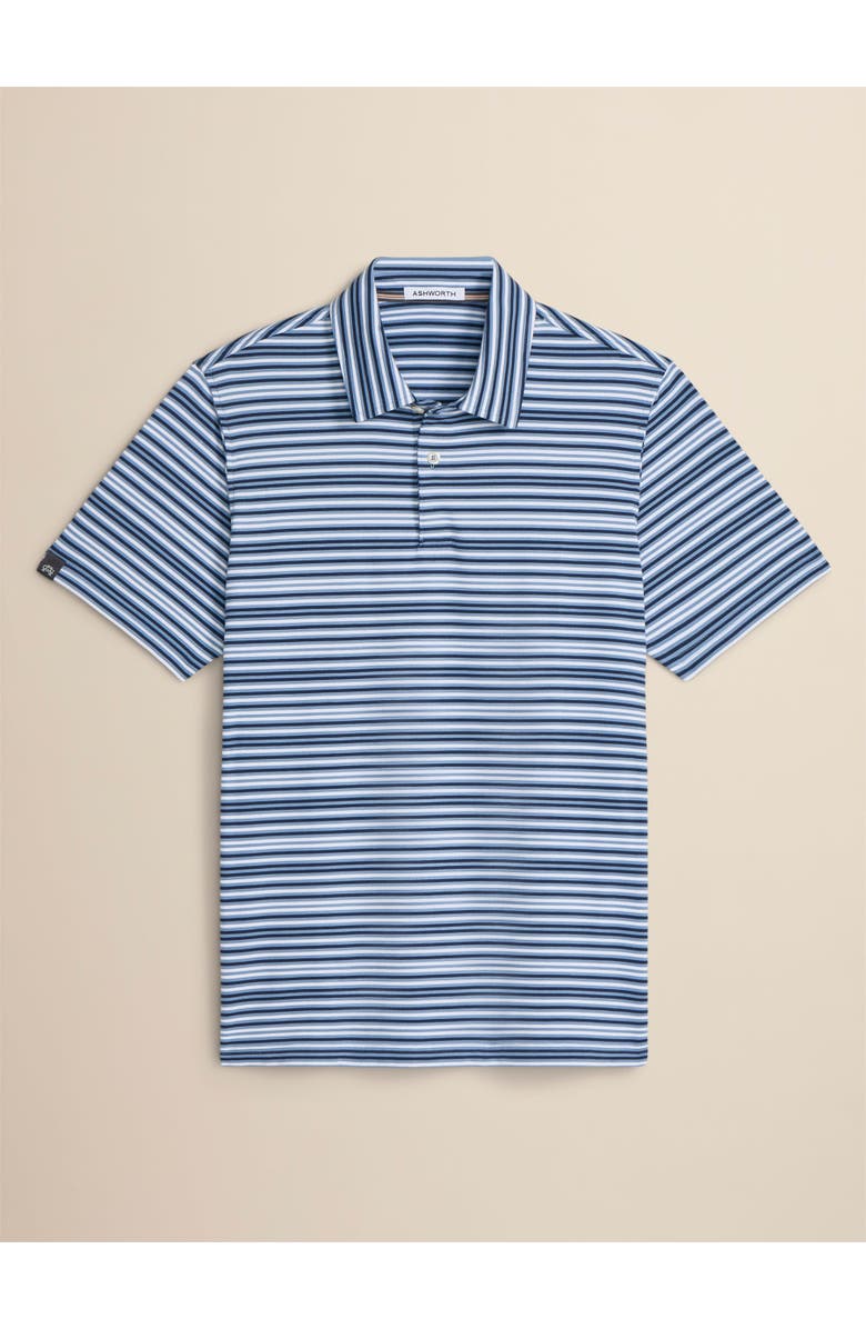 ASHWORTH GOLF Grandview Polo, Main, color, Denim