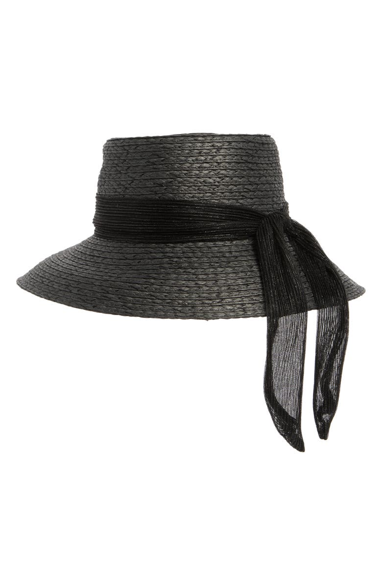 Vince Camuto Metallic Bucket Hat, Alternate, color, Black