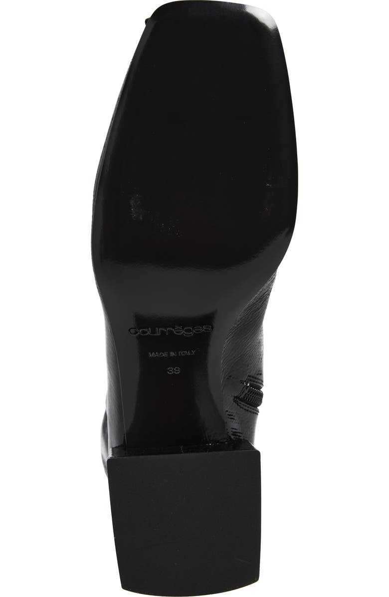 Courrèges Re-edition Vinyl Ankle Boot, Alternate, color, Black