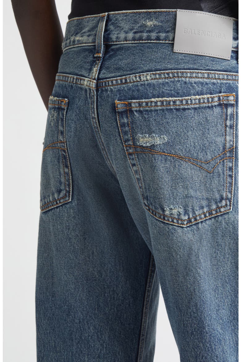 Regular Fit Distressed Jeans, Alternate, color, 4129 DIRTY VINTAGE BLUE