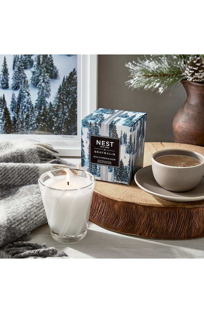 NEST New York x Gray Malin Blue Cypress & Snow Candle, Alternate, color,