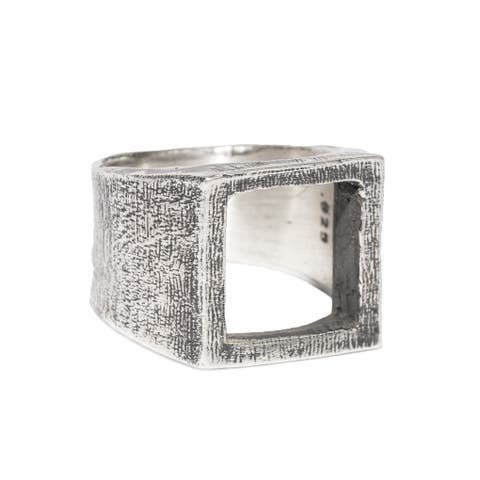Square Silver Ring