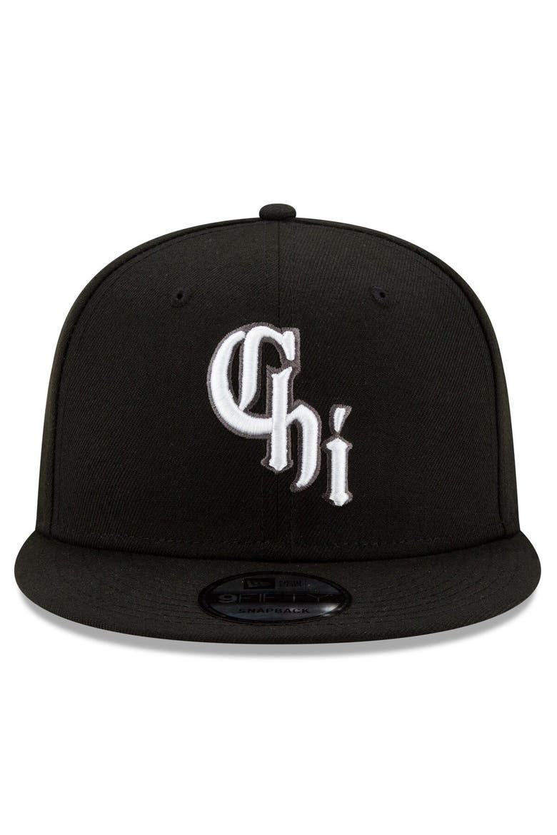 Men's New Era Black Chicago White Sox 2021 City Connect 9FIFTY Snapback Adjustable Hat, Alternate, color, Black