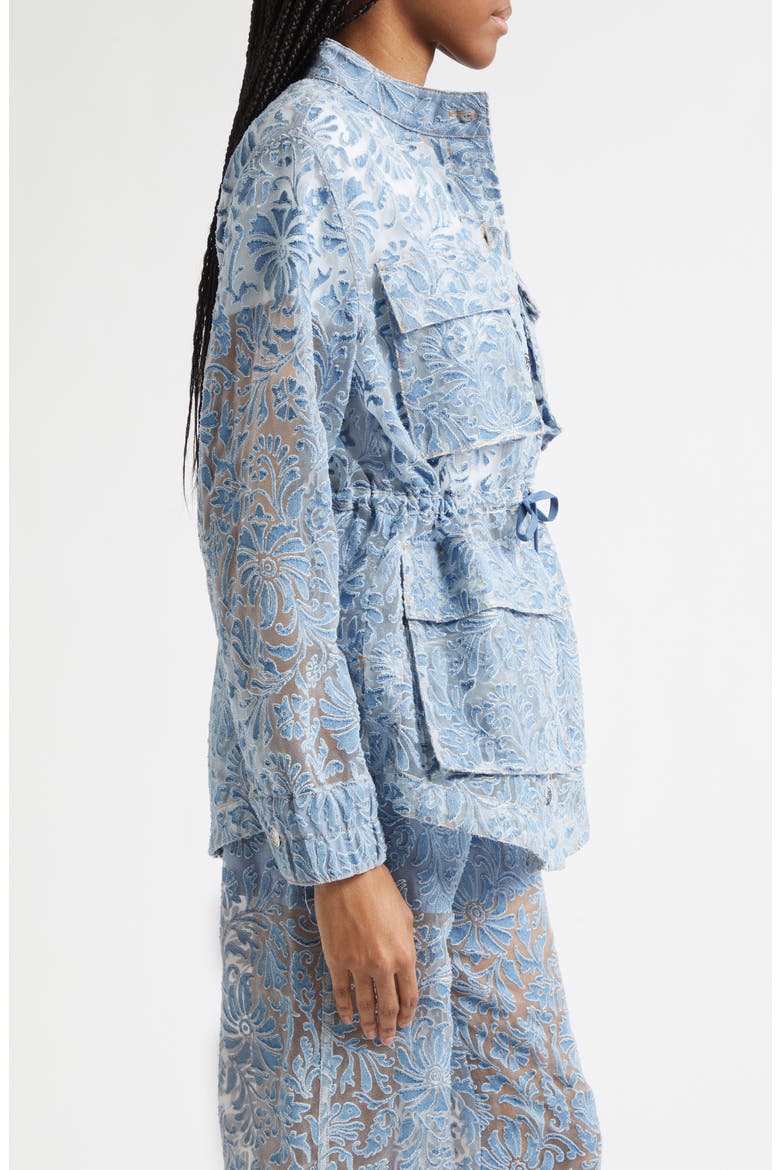 Lane Burnout Floral Jacket, Alternate, color, LAKESHORE
