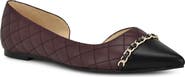 Nine West Breza Half d'Orsay Pointed Cap Toe Flat