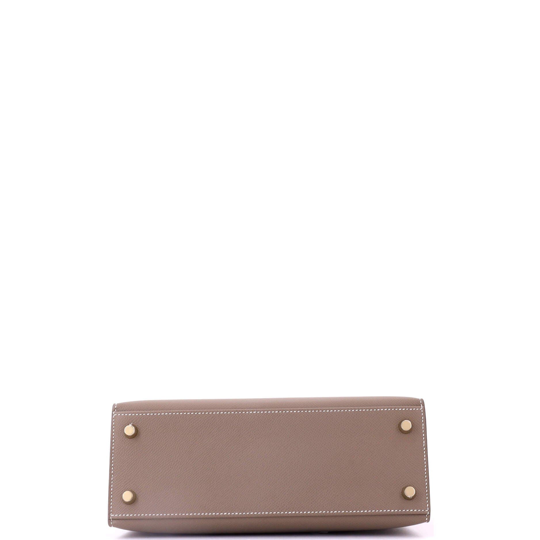 Pre-Owned Hermes Kelly Handbag Grey Epsom with Gold Hardware 25, Alternate, color, Etoupe