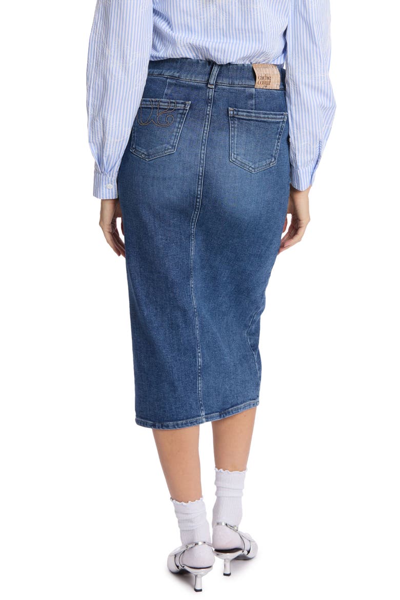 Emma Maternity Pencil Skirt, Alternate, color, MID BLUE