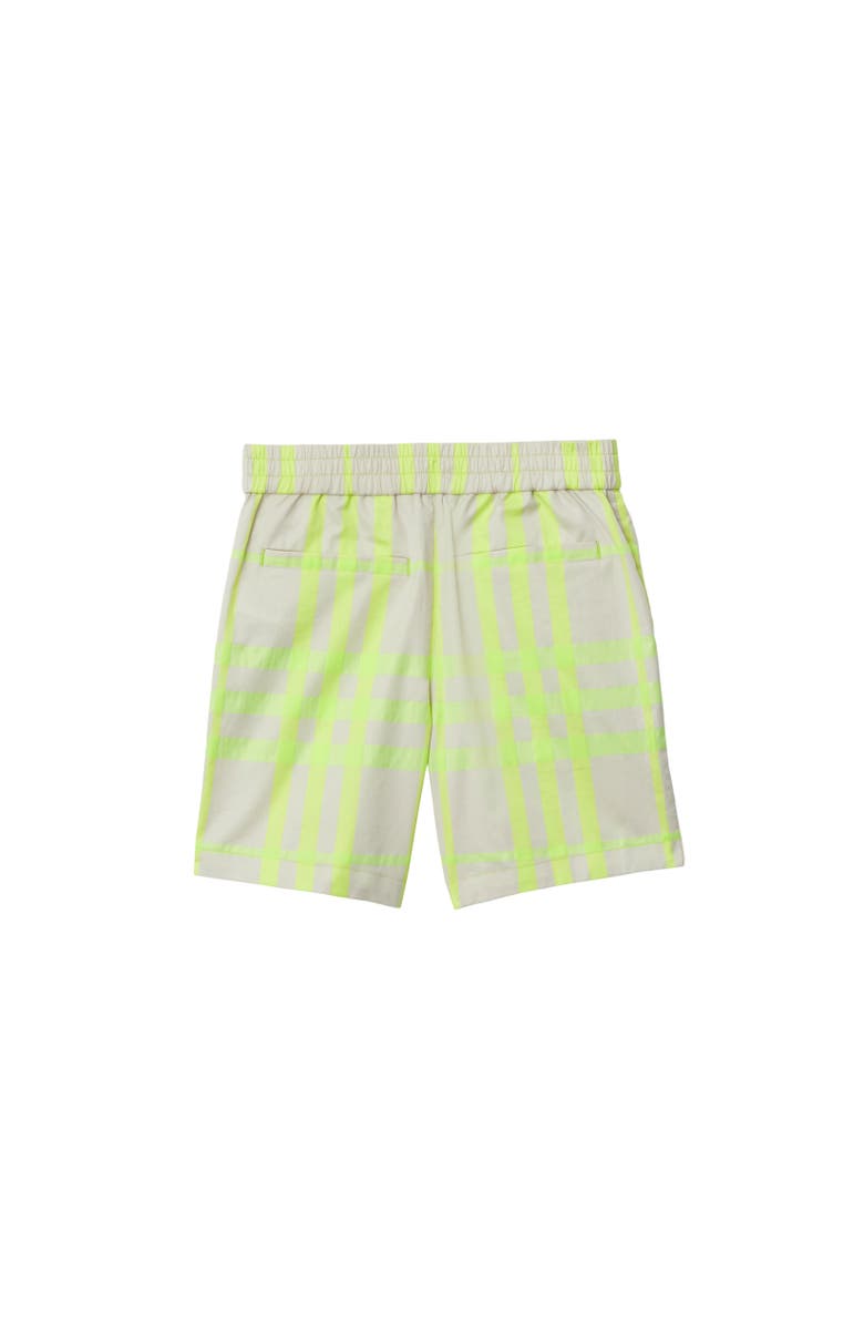 Burberry Check Cotton Blend Shorts, Alternate, color, 