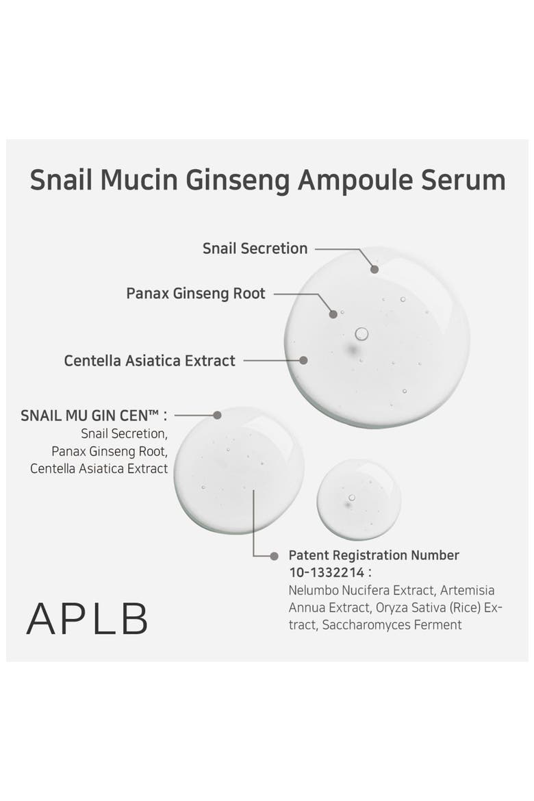 Snail Mucin Ginseng Ampoule, Alternate, color, NO COLOR
