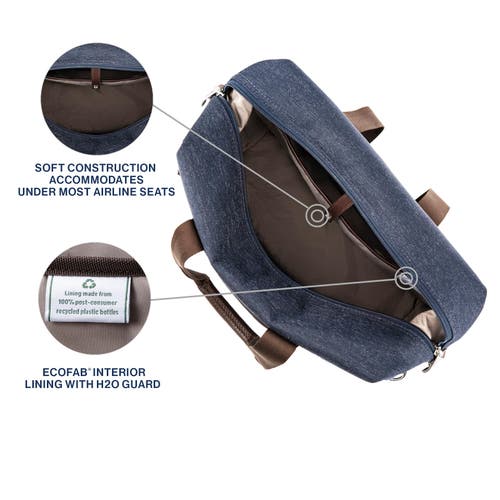 Travelpro Platinum Elite Carry On Soft Travel Underseat Tote Bag In True Navy Blue