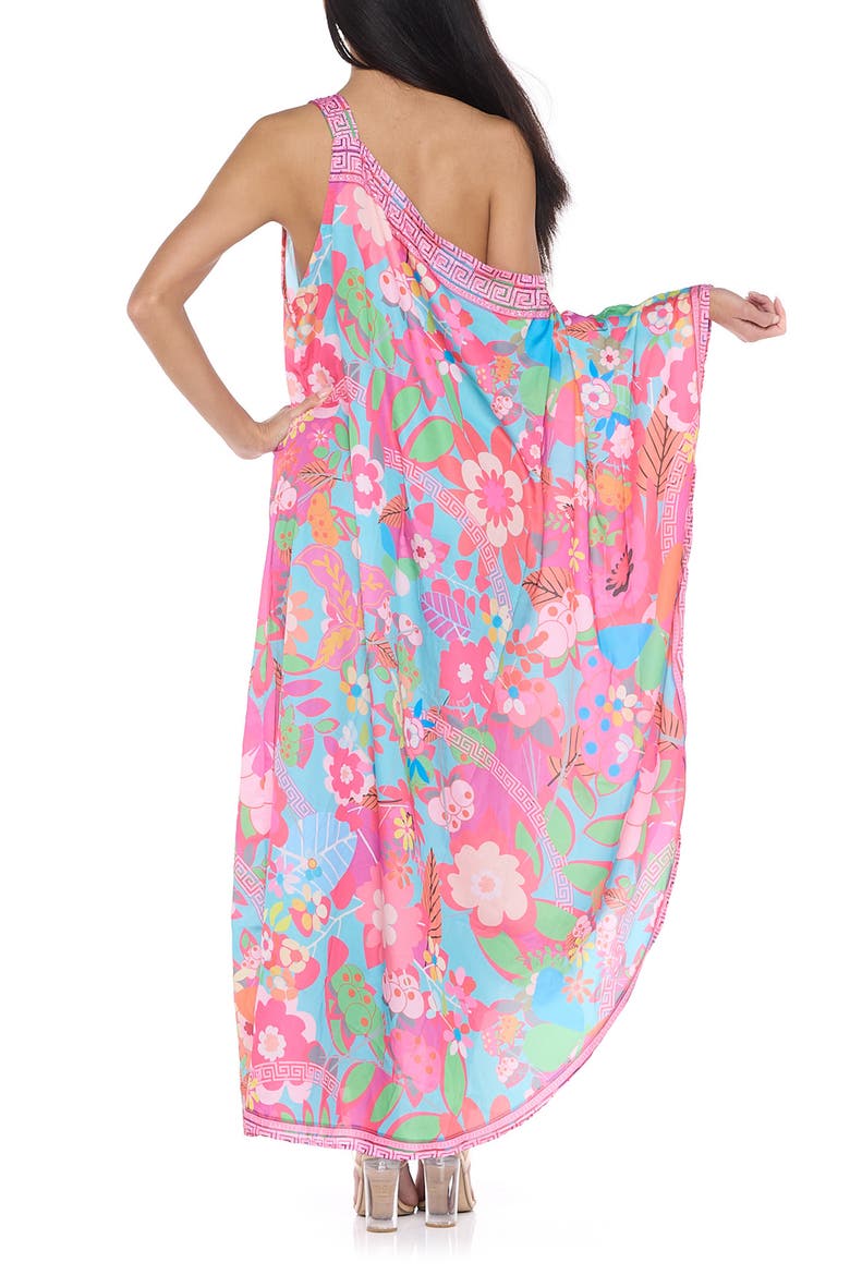 Asymmetrical One-Shoulder Neck Cover-Up, Alternate, color, PINK
