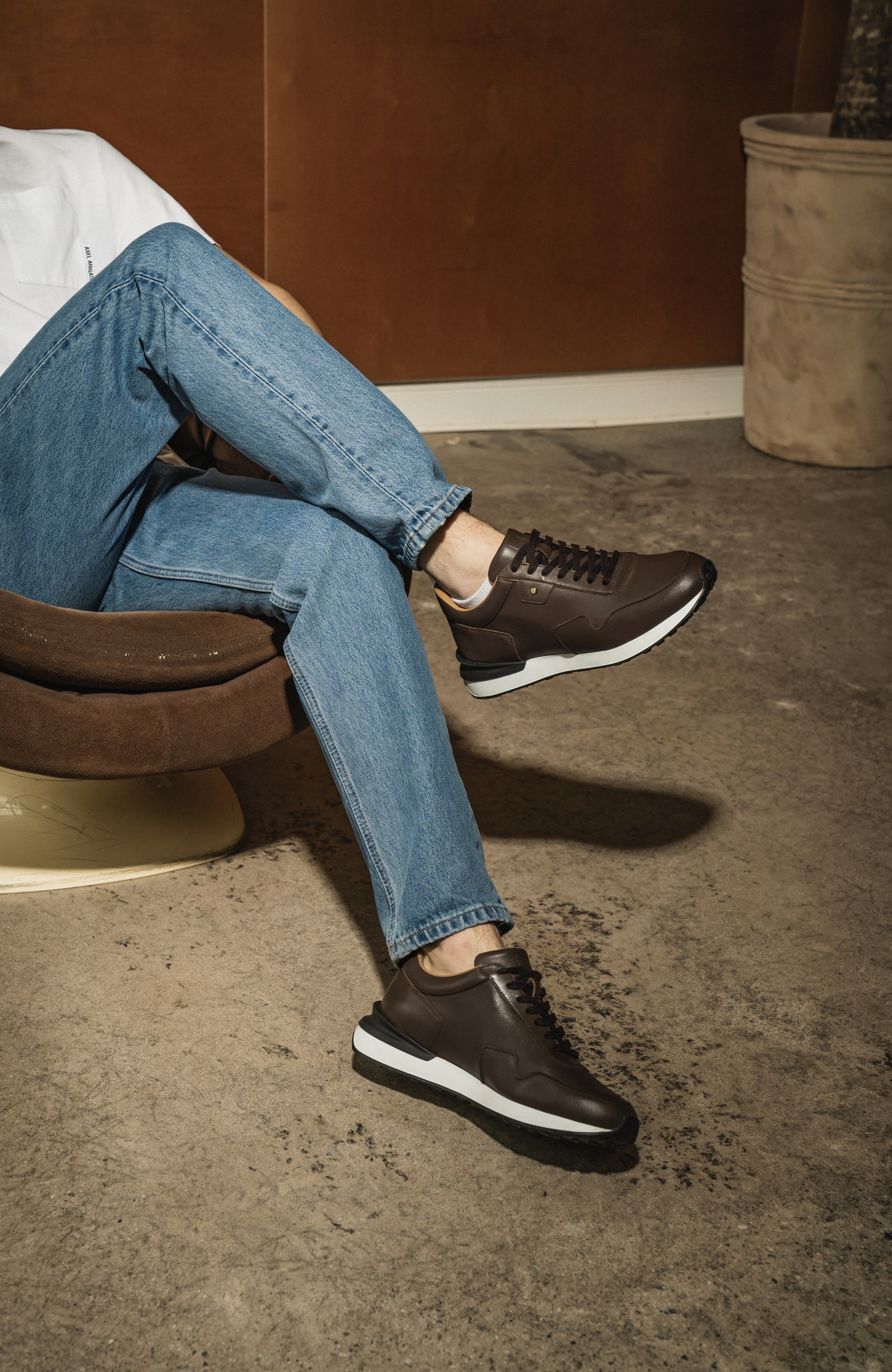 Stinaa.J Noah Orthopedic Sneakers, Alternate, color, Brown Leather