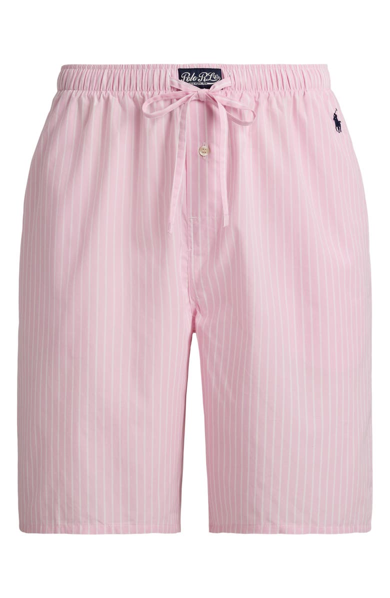 Polo Ralph Lauren Stripe Woven Cotton Pajama Shorts, Alternate, color, Hudson Stripe Cruise Navy Pp
