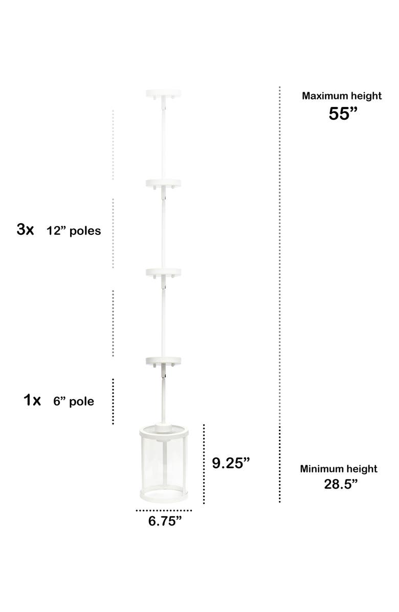 LALIA HOME Glass Shade Pivoting Flush Mount Pendant Lamp, Alternate, color, 