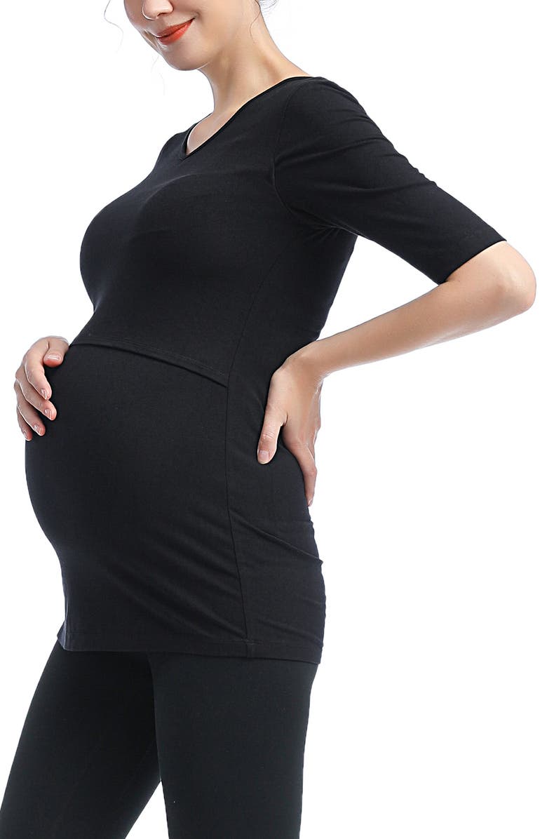 Kimi and Kai Essential Maternity/Nursing Top, Alternate, color,