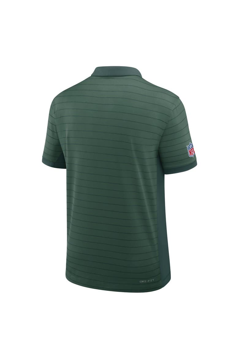 Men's Nike Green Green Bay Packers Sideline Victory Stripe Performance Polo, Alternate, color, Green