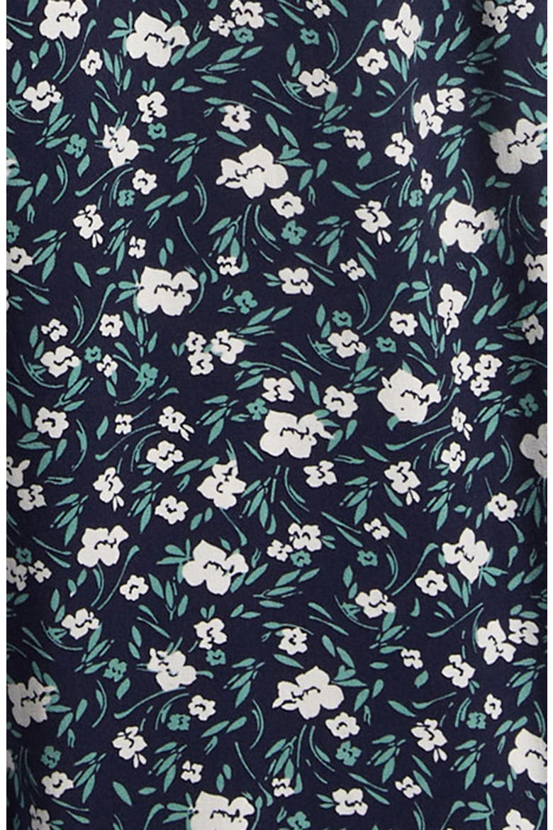 Kids' Floral Square Neck Jumpsuit, Alternate, color, NAVY PEACOAT DAISY SPRAY