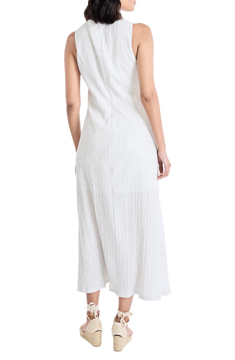 The Good Journey Cutout Detail Rib Maxi Dress, Alternate, color, Ivory/ Grey
