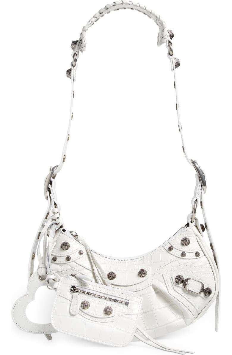 Balenciaga Extra Small Le Cagole Metallic Calfskin Shoulder Bag, Main, color,