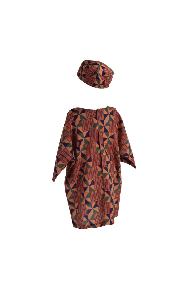 Kaplan Early Learning Company Festive Kente-Inspired Dashiki Boy Garment, Alternate, color, Multicolored