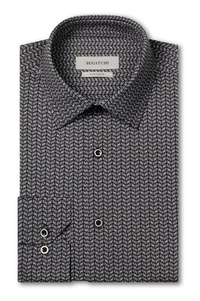 James OoohCotton® Print Button-Up Shirt, Alternate, color, BLACK