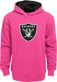 Outerstuff Girls Youth Pink Las Vegas Raiders Prime Pullover Hoodie