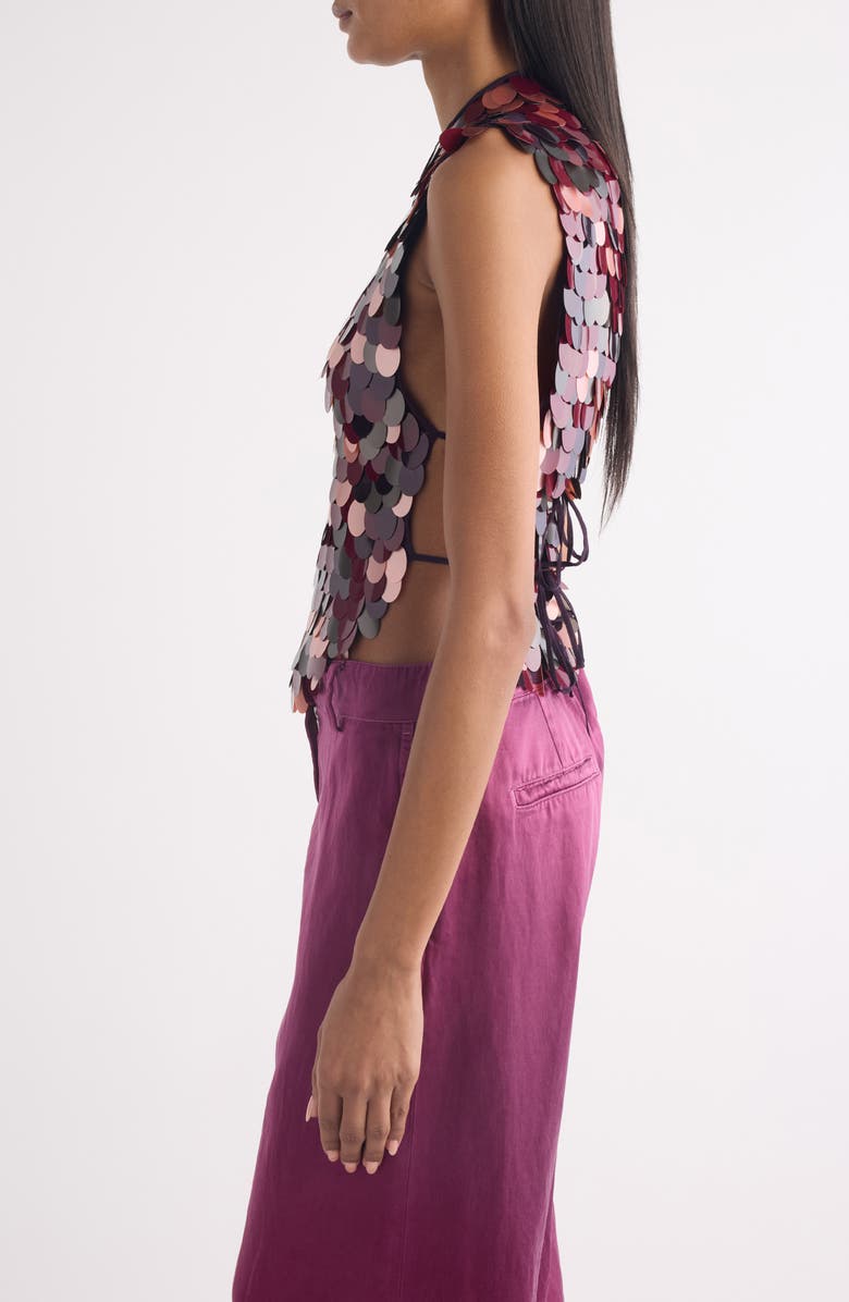 Dries Van Noten Carmasa Check Crystal Embellished Top, Alternate, color, 