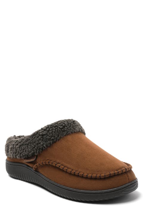 Marshall Microsuede Moccasin Toe Clog Slipper