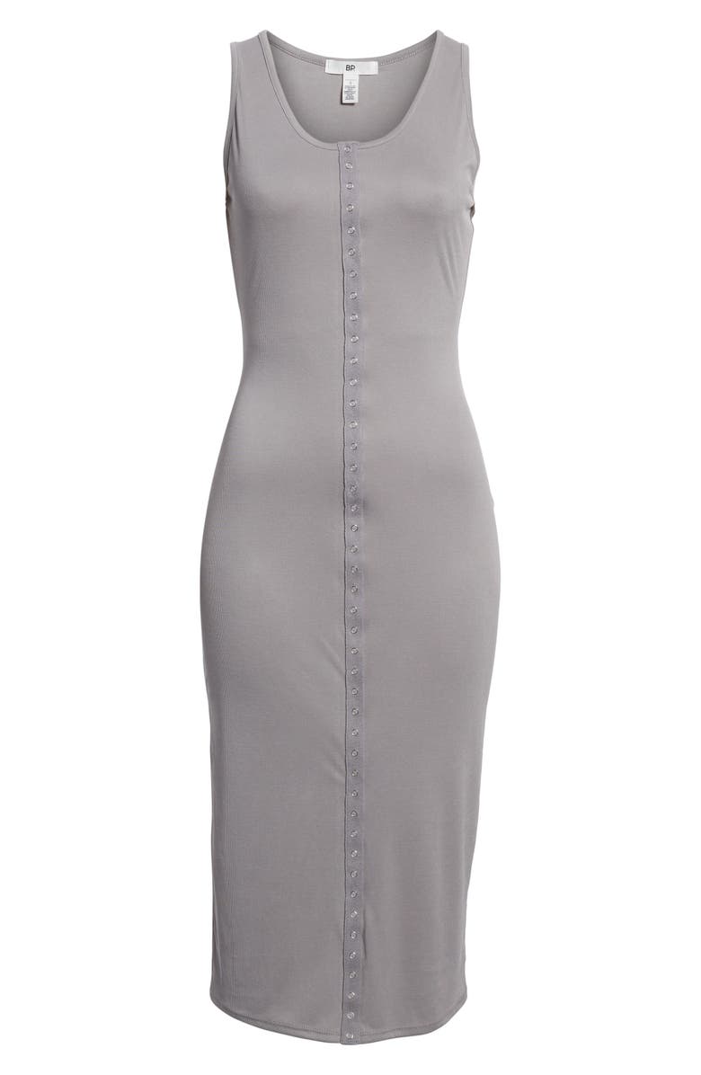 BP. Snap Front Midi Dress, Alternate, color, 