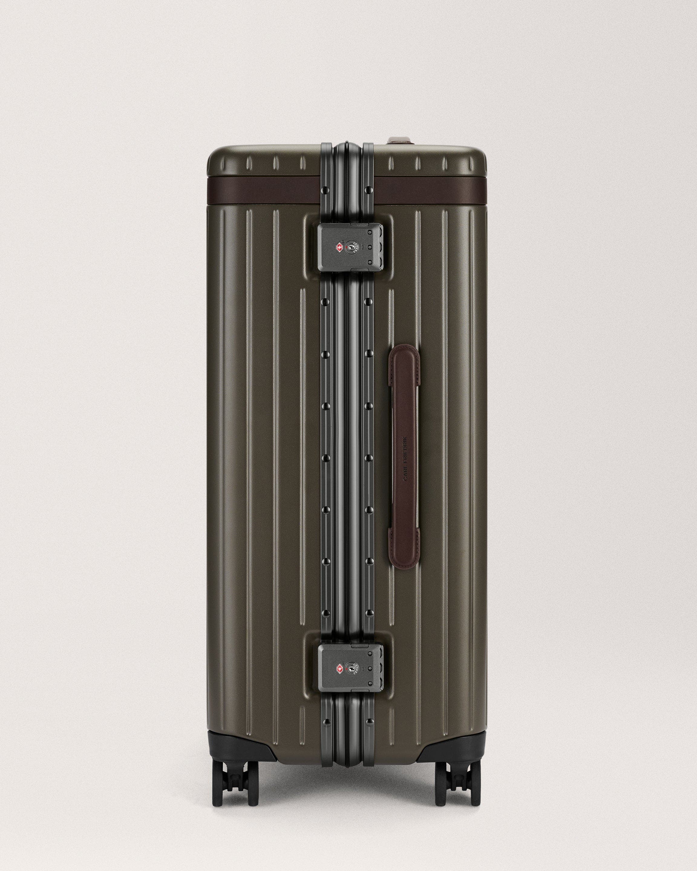 CF103 The Check-in Suitcase, Alternate, color, Dark Olive / Chocolate