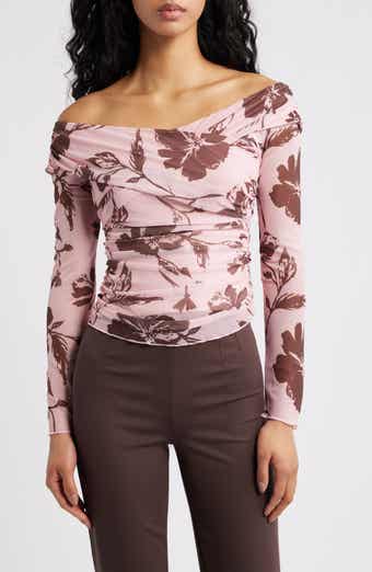 Petal & Pup Navida Off the Shoulder Mesh Top