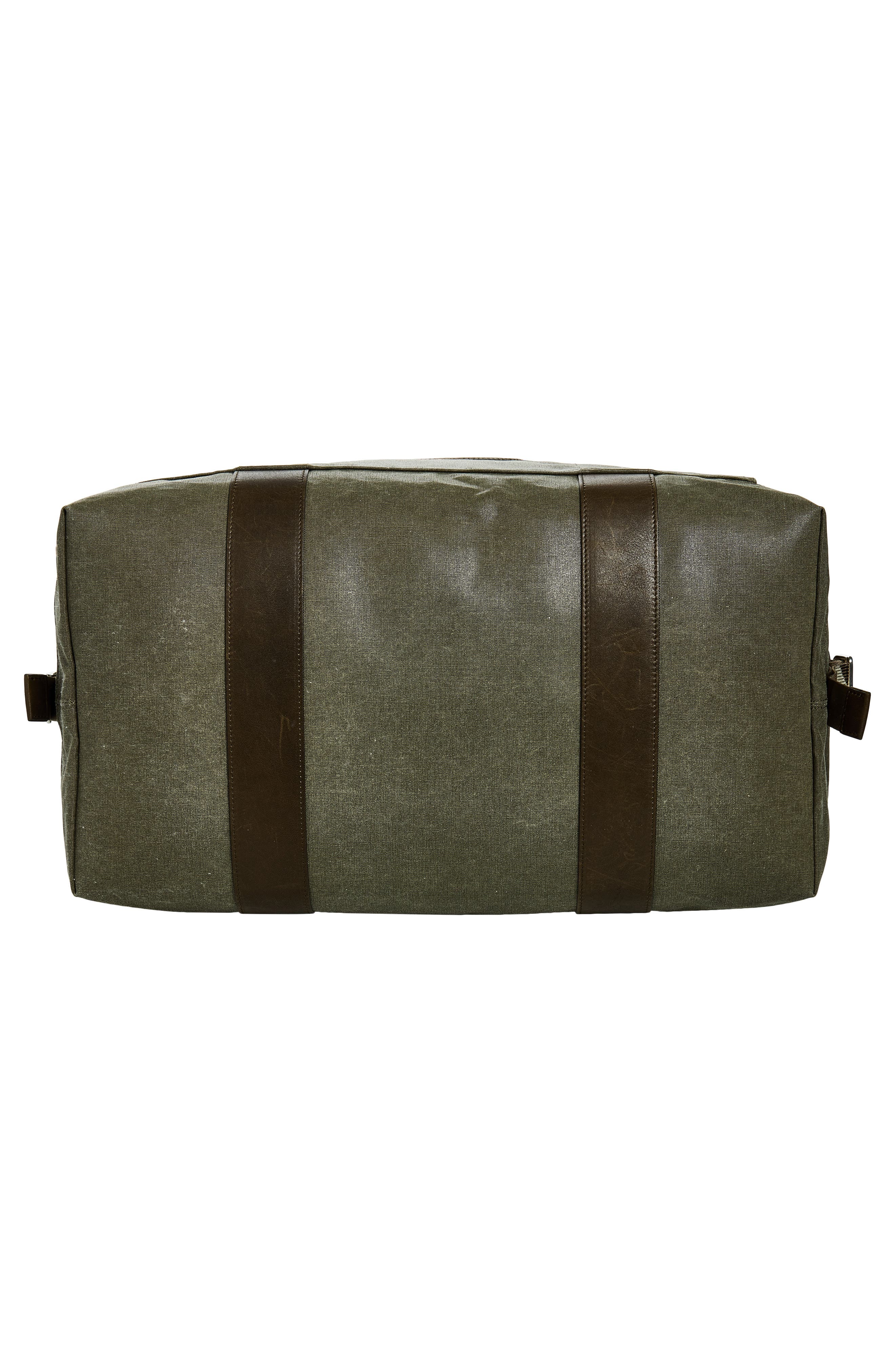 Coated Canvas Duffle Bag, Alternate, color, MILITARY