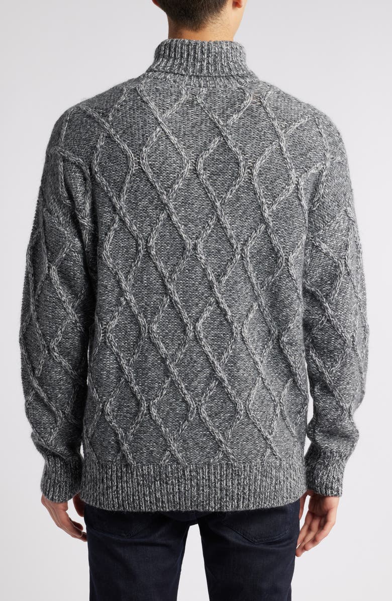 BOSS Estupendo Diamond Stitch Sweater, Alternate, color, Medium Grey