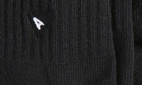 Arvin Goods 3-pack Quarter Crew Socks In Black