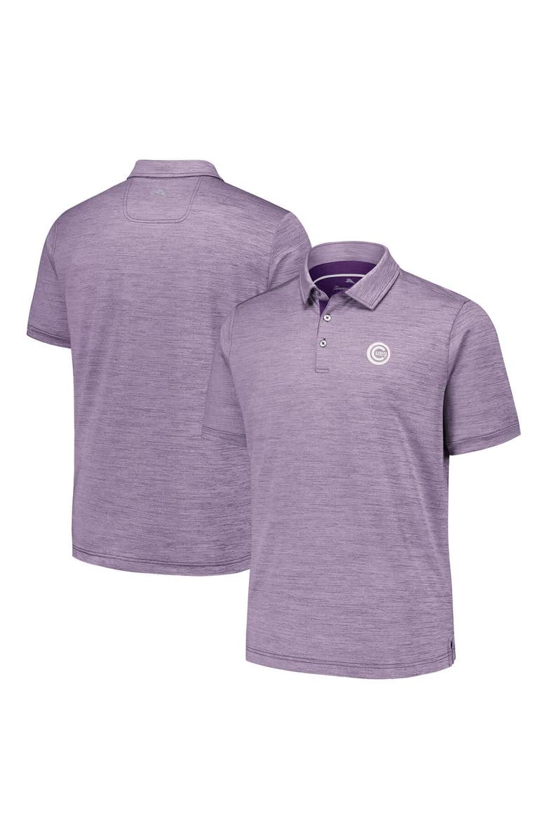 Tommy Bahama Men's Tommy Bahama Purple Chicago Cubs Sport San Raphael Island Zone Polo, Main, color, Purple