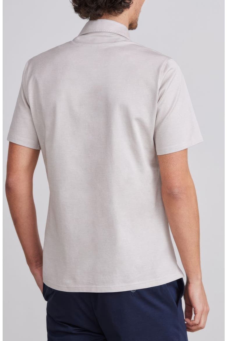 Textured Luxe Polo, Alternate, color, LIGHT BEIGE