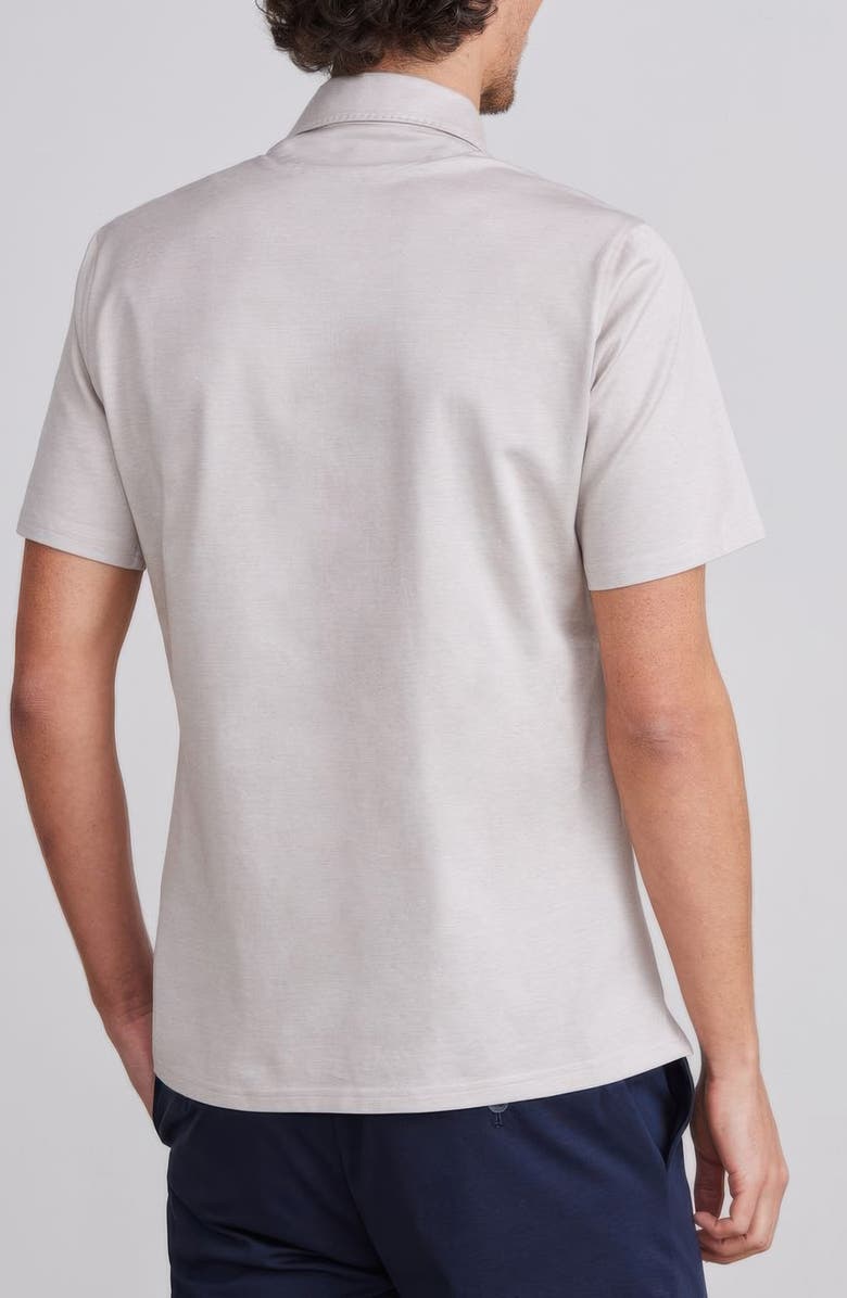 Emanuel Berg Textured Luxe Polo, Alternate, color, Light Beige