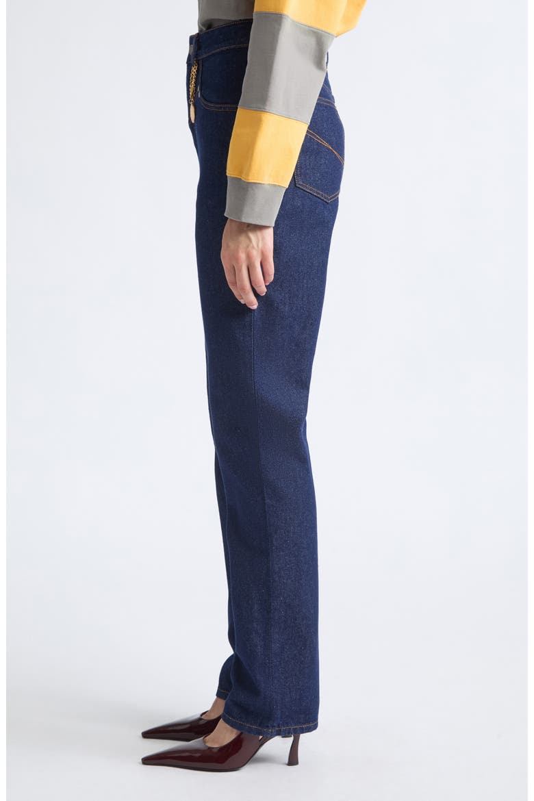 High Waist Slim Leg Jeans, Alternate, color, DENIM CLASSIC WASH