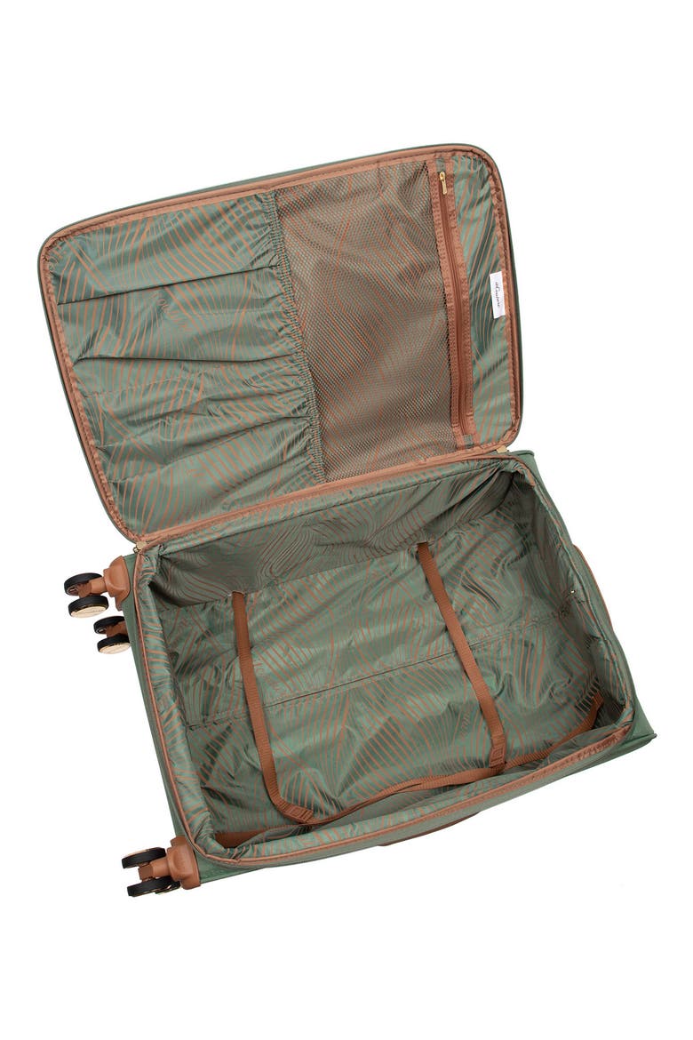 Odelia 28-Inch Soft Shell Spinner Suitcase, Alternate, color, GREEN TEA