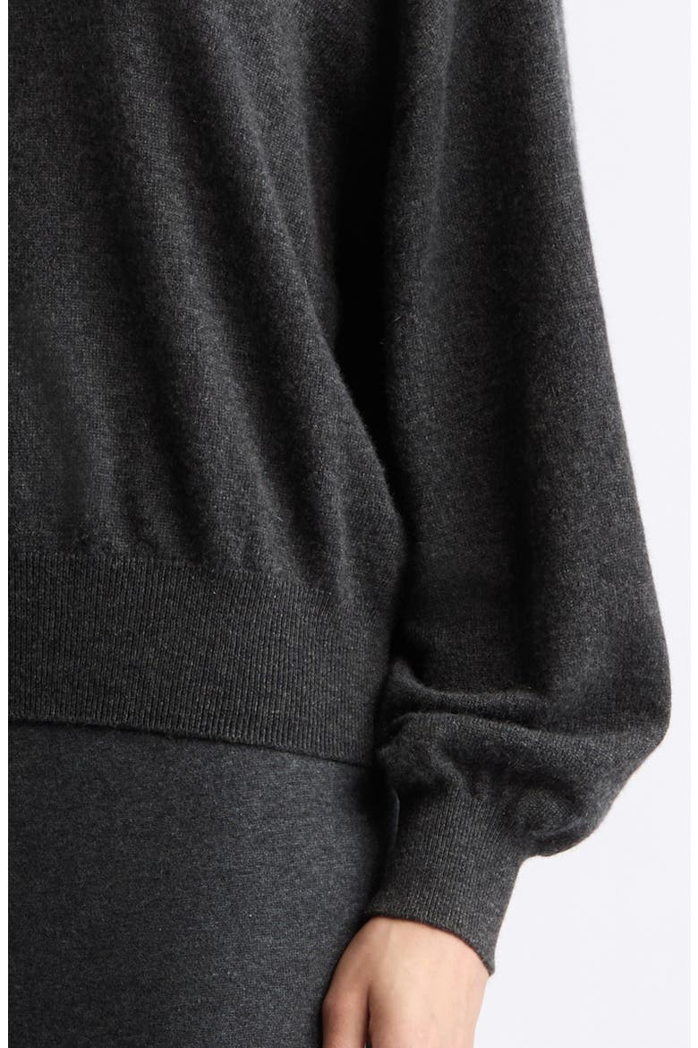 Katriel Cashmere Polo Sweater, Alternate, color, CHARCOAL