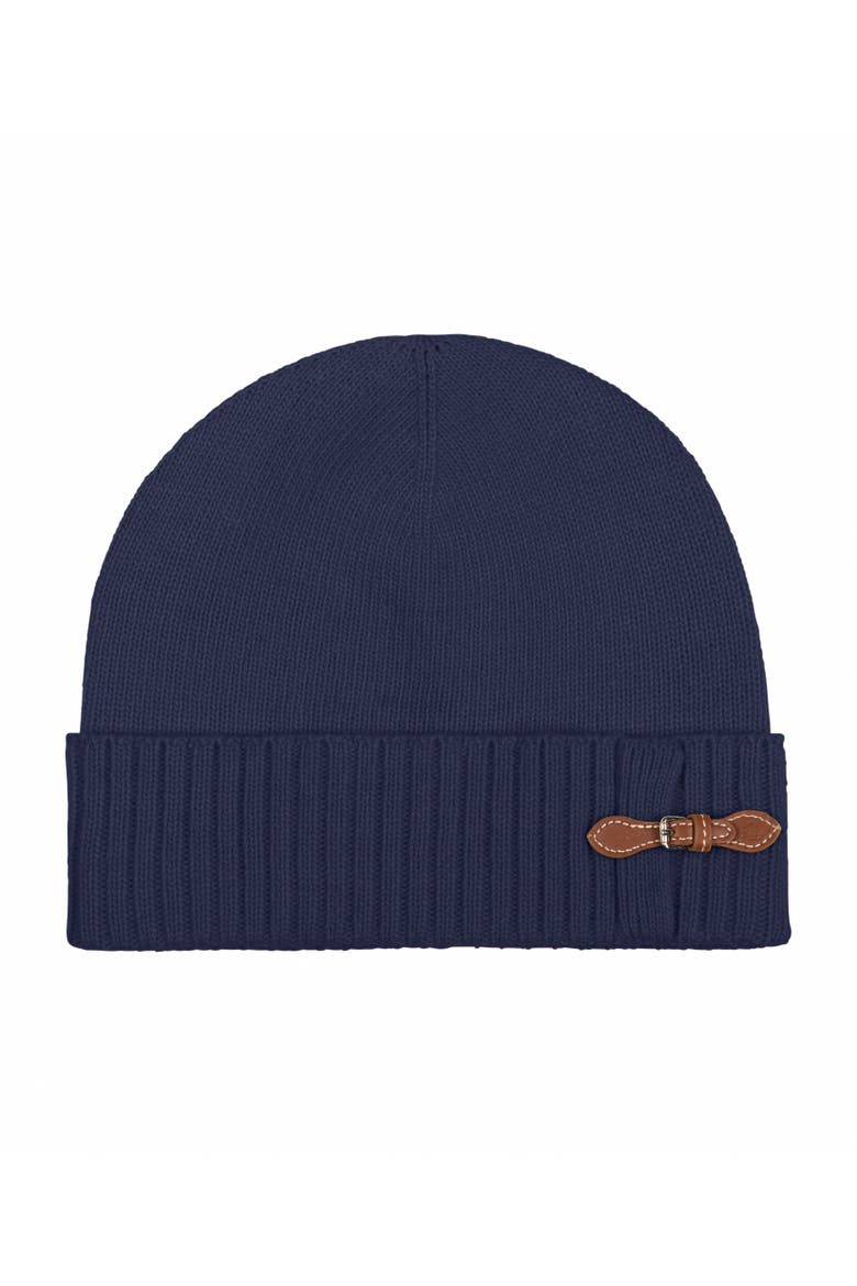 buckle knit hat, Main, color, navy