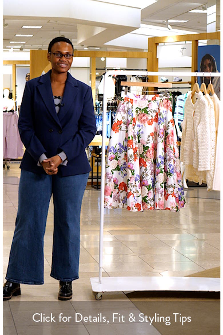 Ida Floral Circle Midi Skirt video