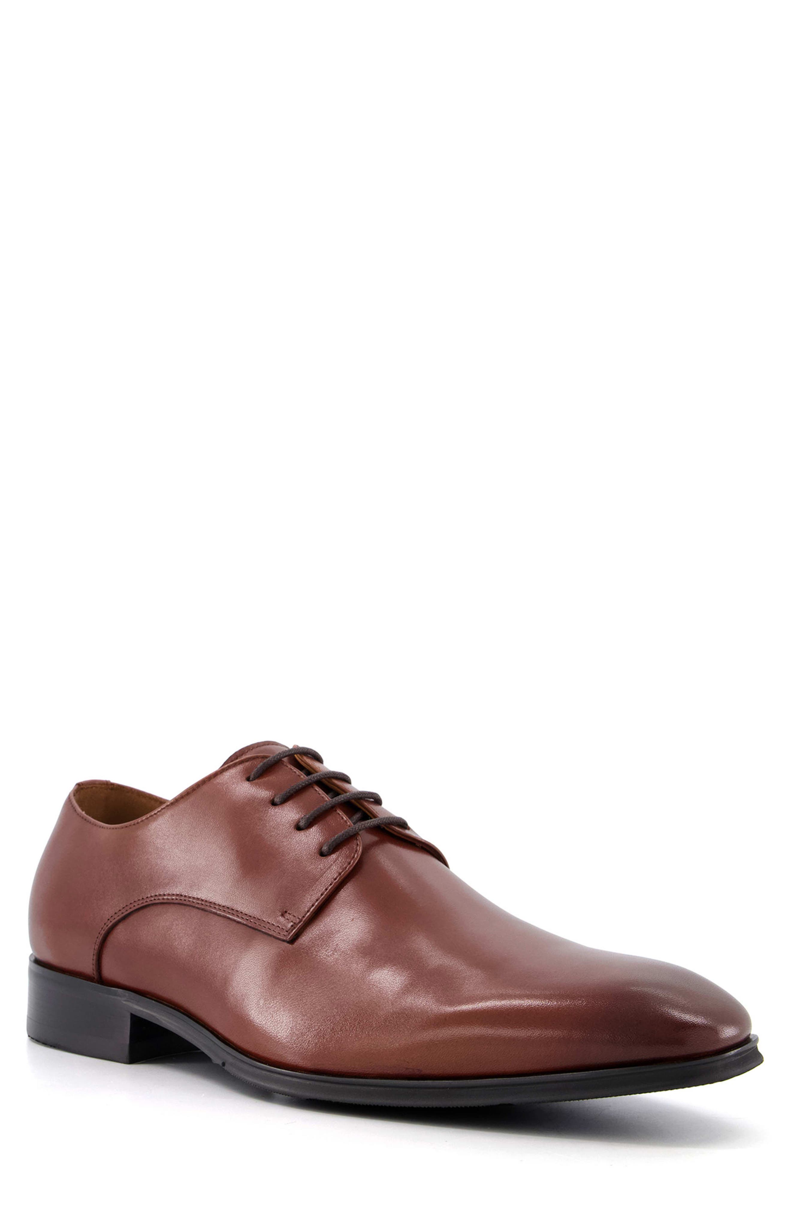 Dune London Satchel Plain Toe Derby, Main, color, Tan
