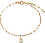 Ana Luisa Gold Charm Letter Bracelet