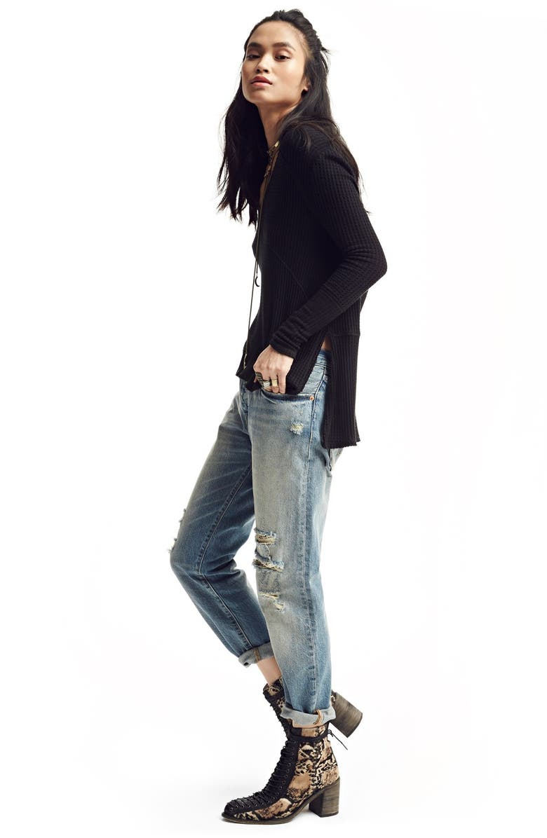 Free People 'Ventura' High/Low Thermal Top, Main, color, 