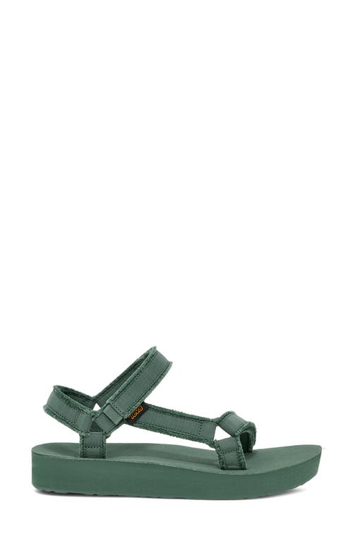 Teva Midform Universal Canvas Sandal In Silver Pine