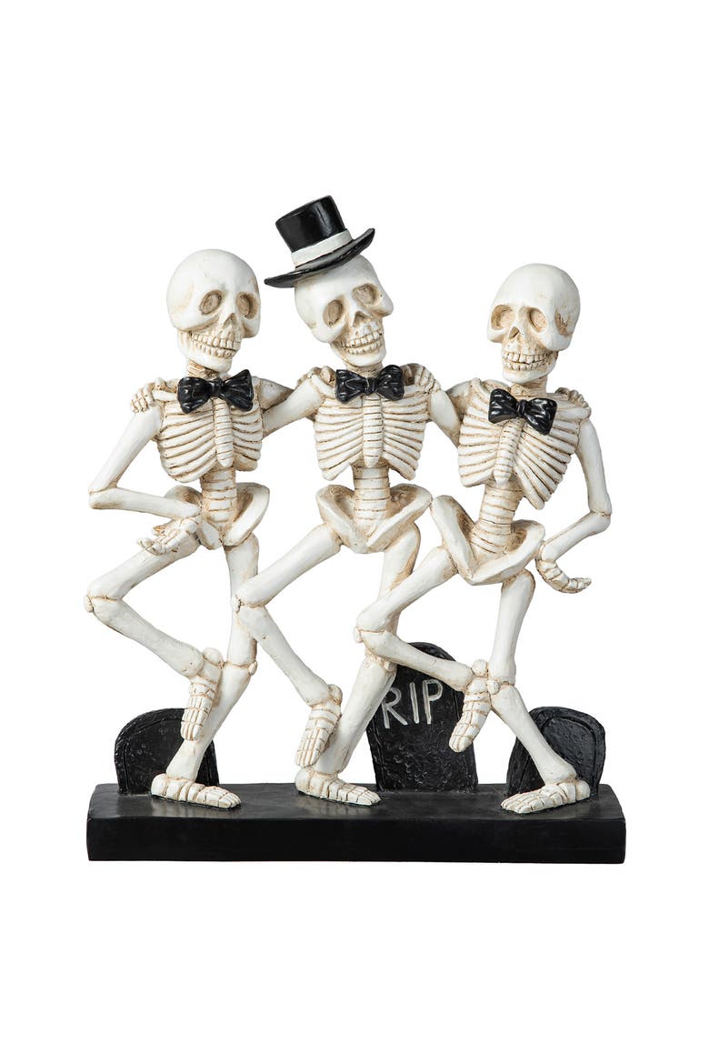 Halloween Polyresin Skeleton Table Decor, Alternate, color, White