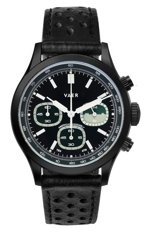 Vaer R1 Tactical Chronograph Watch, 40mm In Black