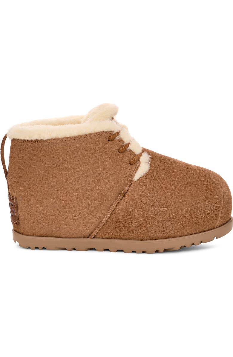 UGG<sup>®</sup> Pumped Faux Fur Trim Slipper Bootie, Alternate, color, Che