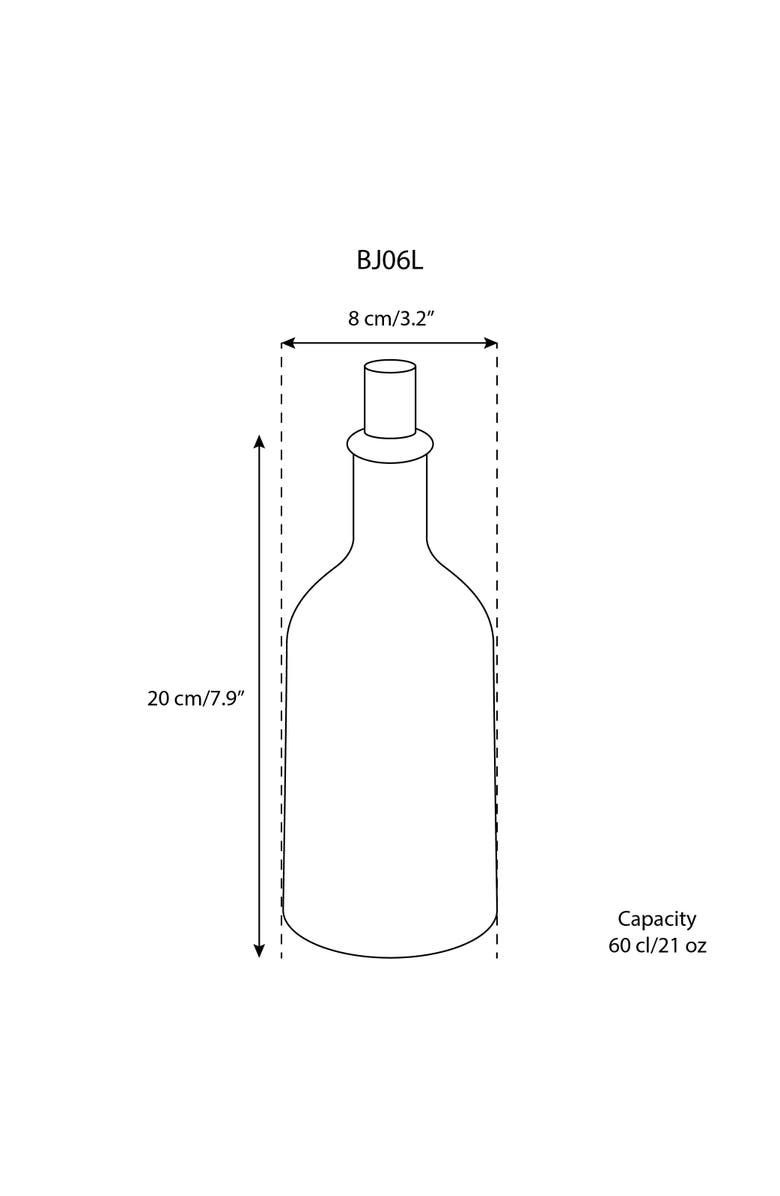 Gharyan Stoneware Stoneware Olive Oil Dispenser | Jazz 21 oz, Alternate, color, Black